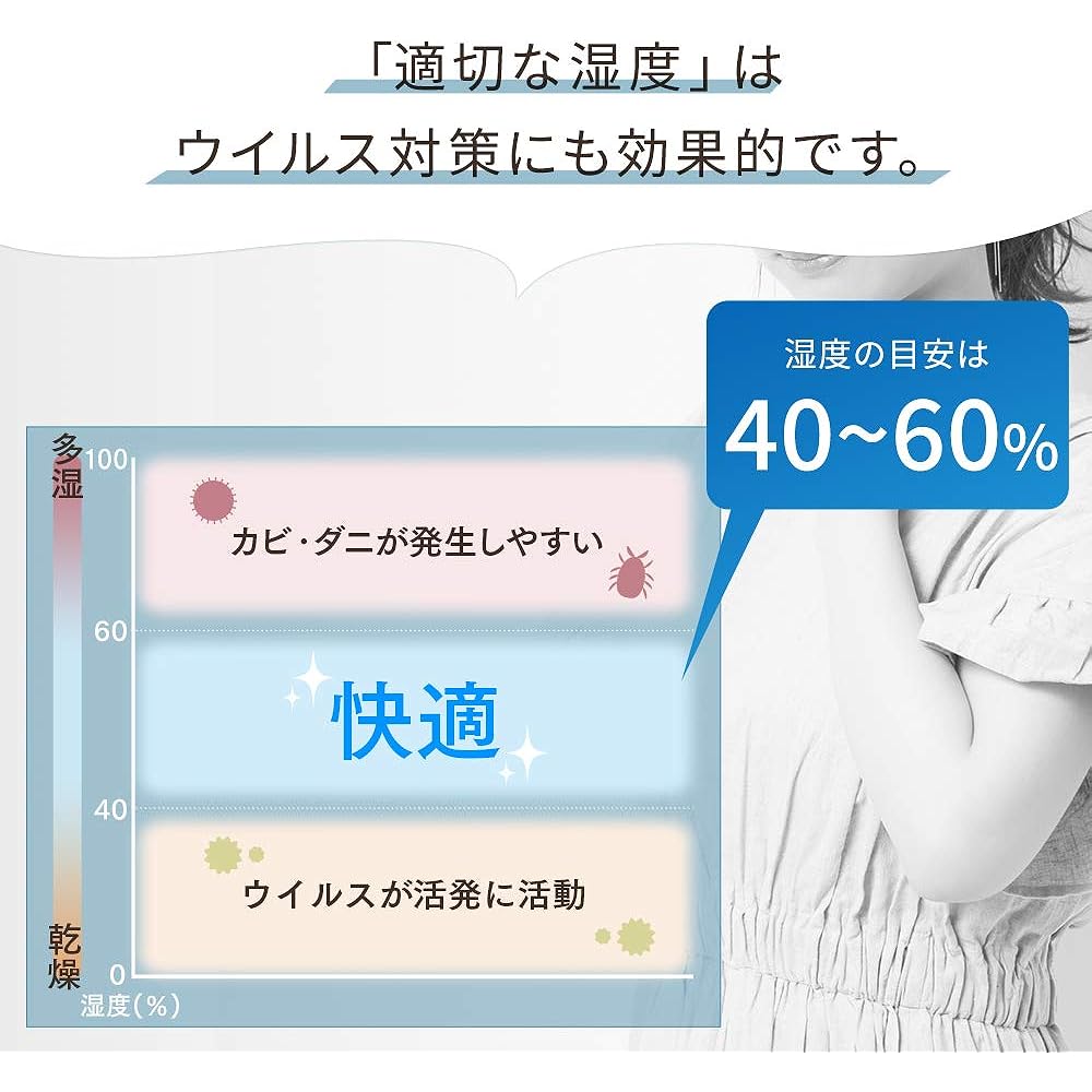 Iris Ohyama Humidifier Large Capacity Steam Type (Heating Type) Evaporative Type Hybrid Type Humidification Volume 700ml Tank Capacity 5L 19 Tatami 7 Hours Continuous Humidification HVH-700R1-W White