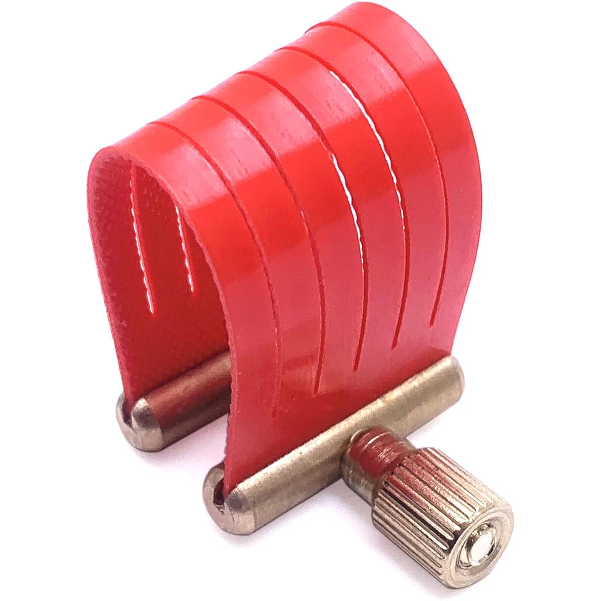 TUOREN Soprano Saxophone Mouthpiece Ligature Compact Durable Carbon Fiber (Red)