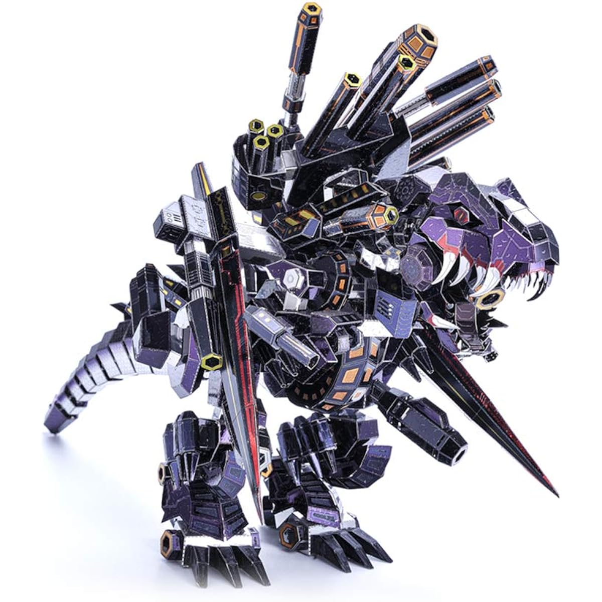 Microworld 3D Metal Model Kit Puzzle Mechanical Tyrannosaurus Rex Challenge Model Building Kit Jigsaw Puzzle Laser Cut Brain Teaser DIY Puzzle for Adults Men Boys Teens