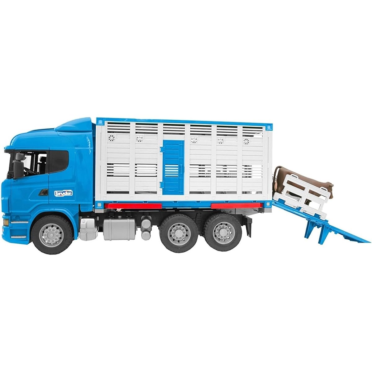 Bruder Scania r-serie 03549 - Truck betaillere with 1 Pet - Blue