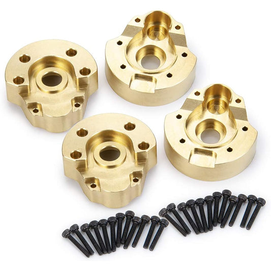 4pcs Thick Brass Exterior Portal Drive Housing 65g for 1/10 Redcat GEN8 RC Crawler Car Upgrade Parts