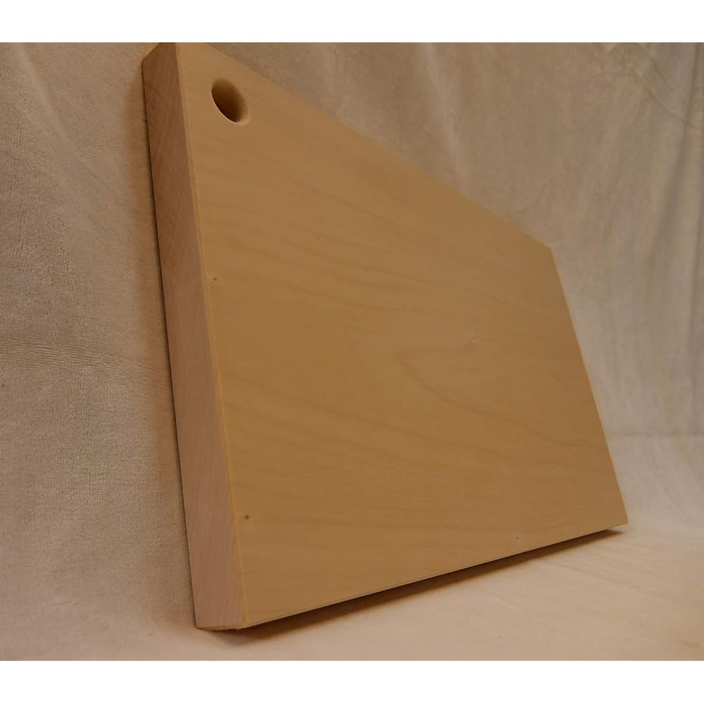 [Outlet Product] Katajiya Wooden Cutting Board Ginkgo Natural Wood Single Board Large Size [450 x 270 Thickness 30] ~ Re-sharpening Service Available ~