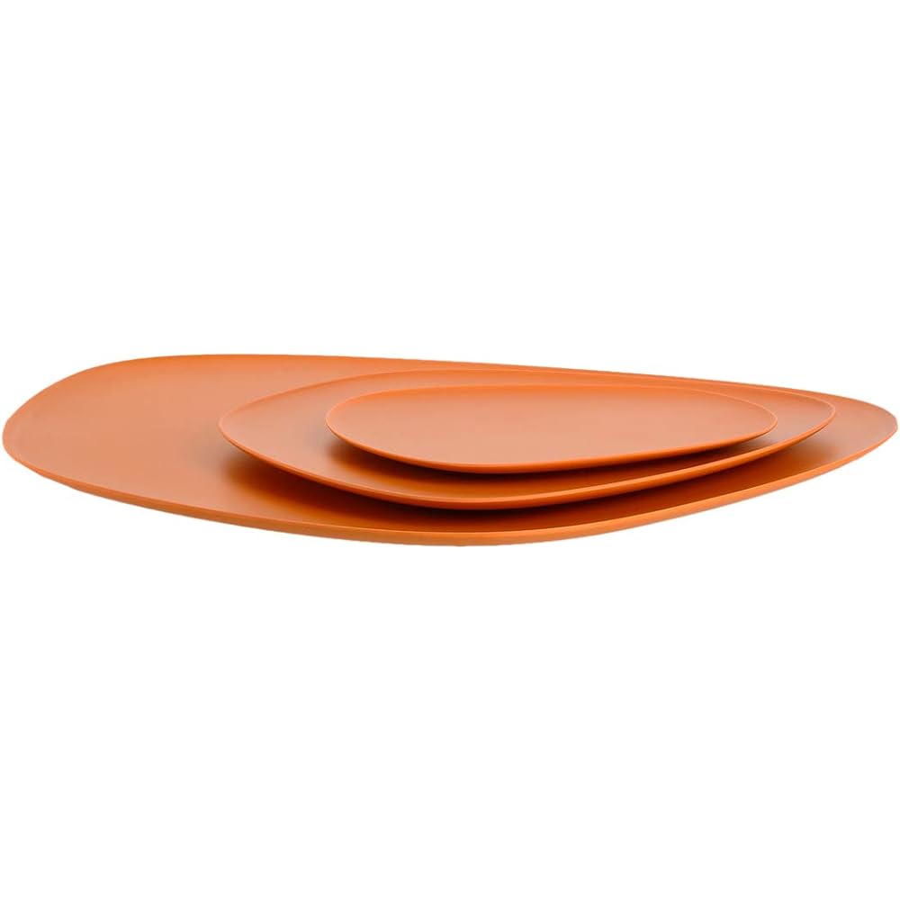 Kartell Medium Plate Orange W45/W27/W20cm Namaste SFAC-K1236-02 [Authentic product from domestic exclusive agent]