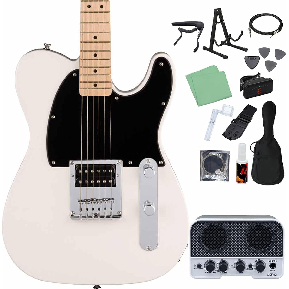 Squier by Fender SONIC ESQUIRE Arctic White 14-piece electric guitar beginner set [with Bluetooth mini amp] Esquire Squier/Squier