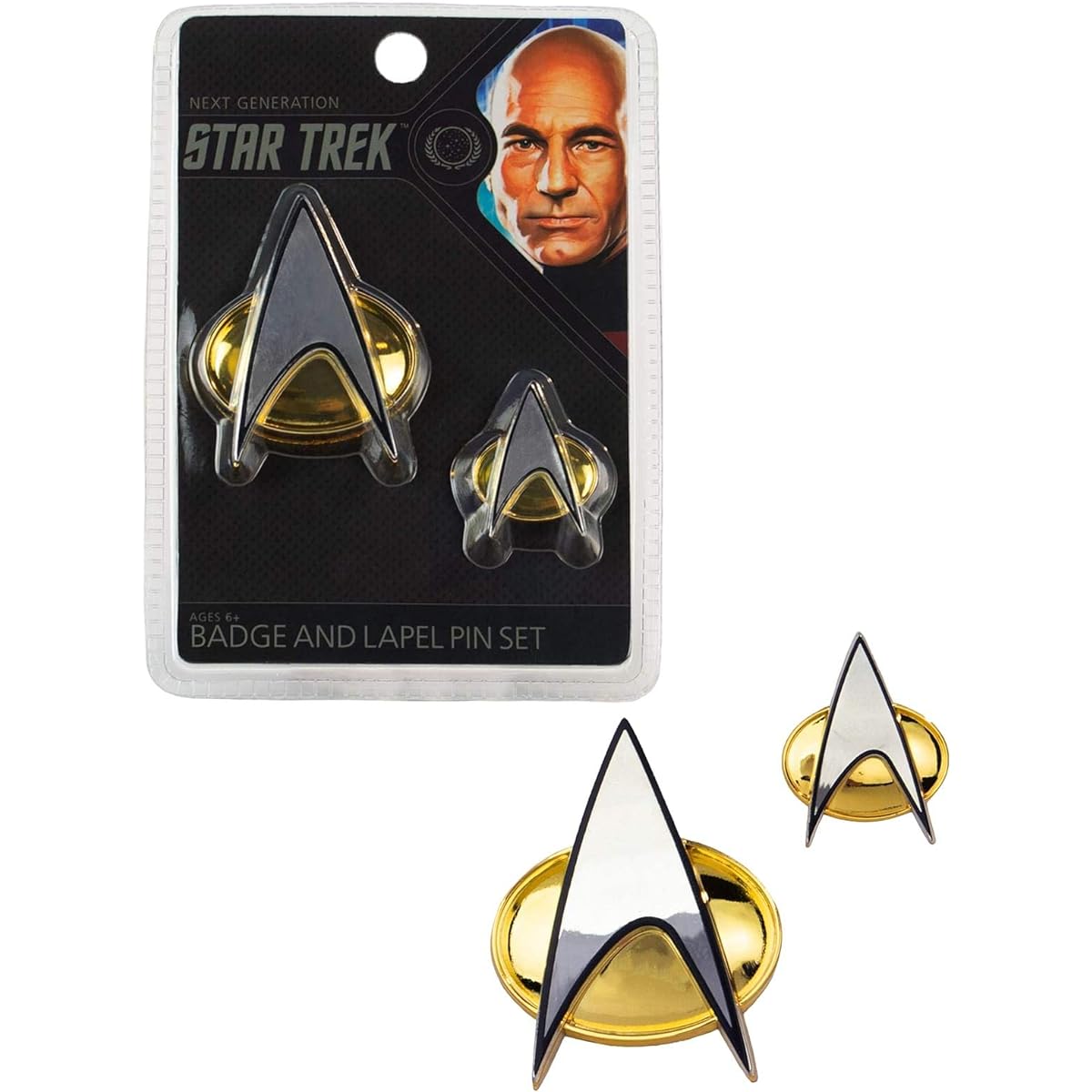 Quantum Mechanix QMx - Star Trek: The Next Generation Badge and Pin Set