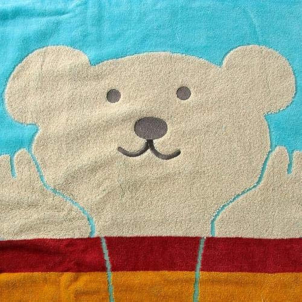 Rainbow Bear Large Bath Towel Days 3 (Saxophone) Towel Kit Imabari Towel