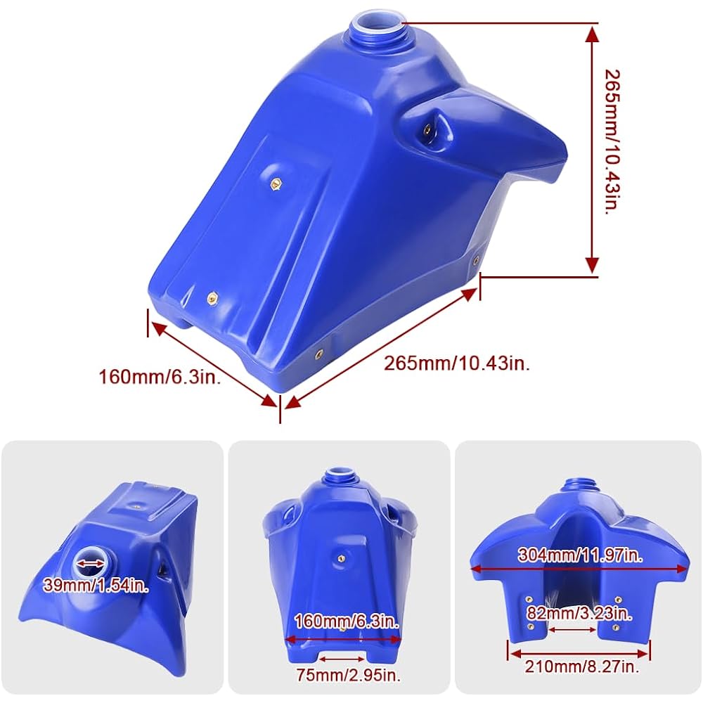 Newsmarts Motorcycle Gas Tank Oil Fuel Tank 5HP-24110-30-00 for Yamaha TTR125 TTR 125 2000-2006 2007