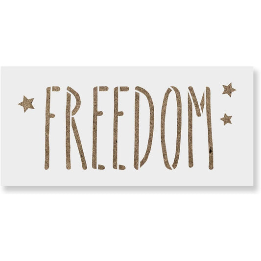 Starry Sky Freedom Stencil - Reusable Stencil for Painting - DIY Starry Sky Freedom Home Decor