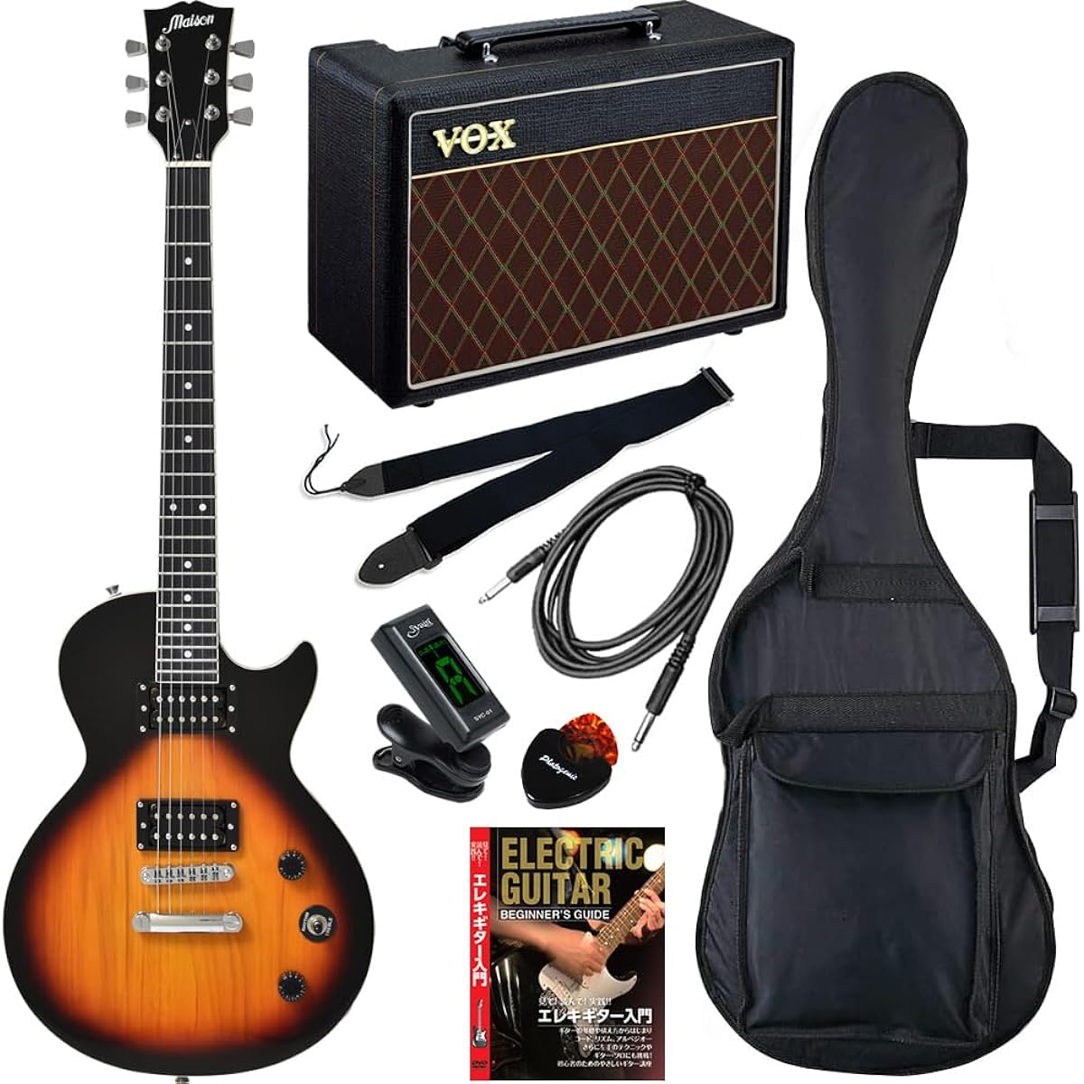 Maison Electric Guitar Les Paul Type LP-20F/VS Beginner's Super Limited Set
