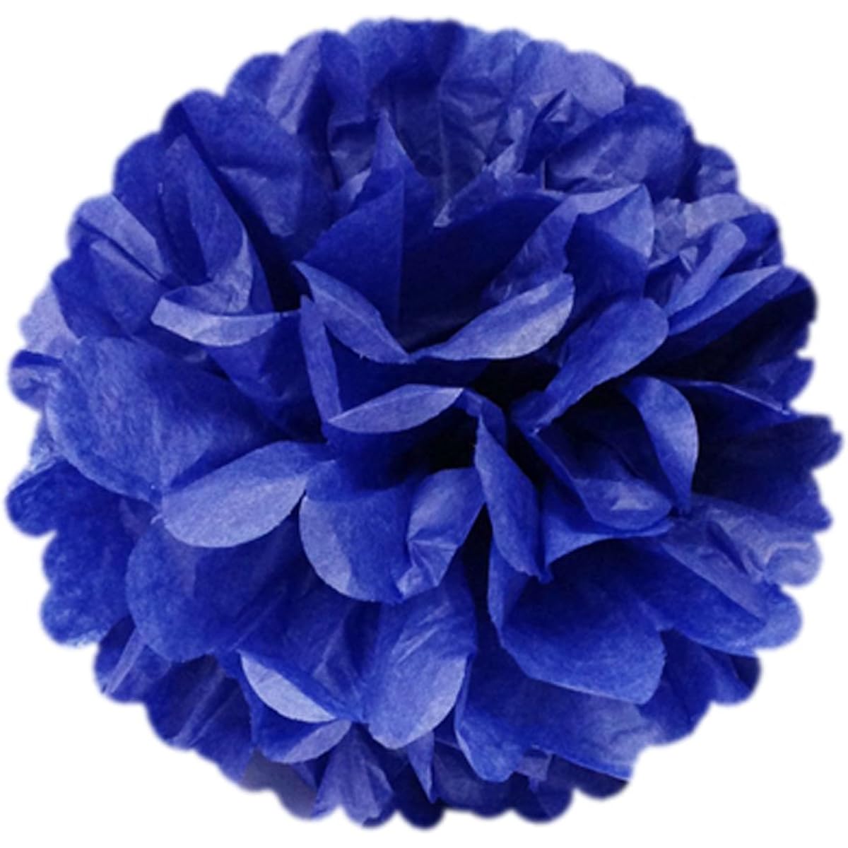 (Navy) - Allydrew 20cm Set of 5 Tissue Pom Poms Party Decorations for Weddings, Birthday Parties Baby Showers and Nursery Decor, Navy