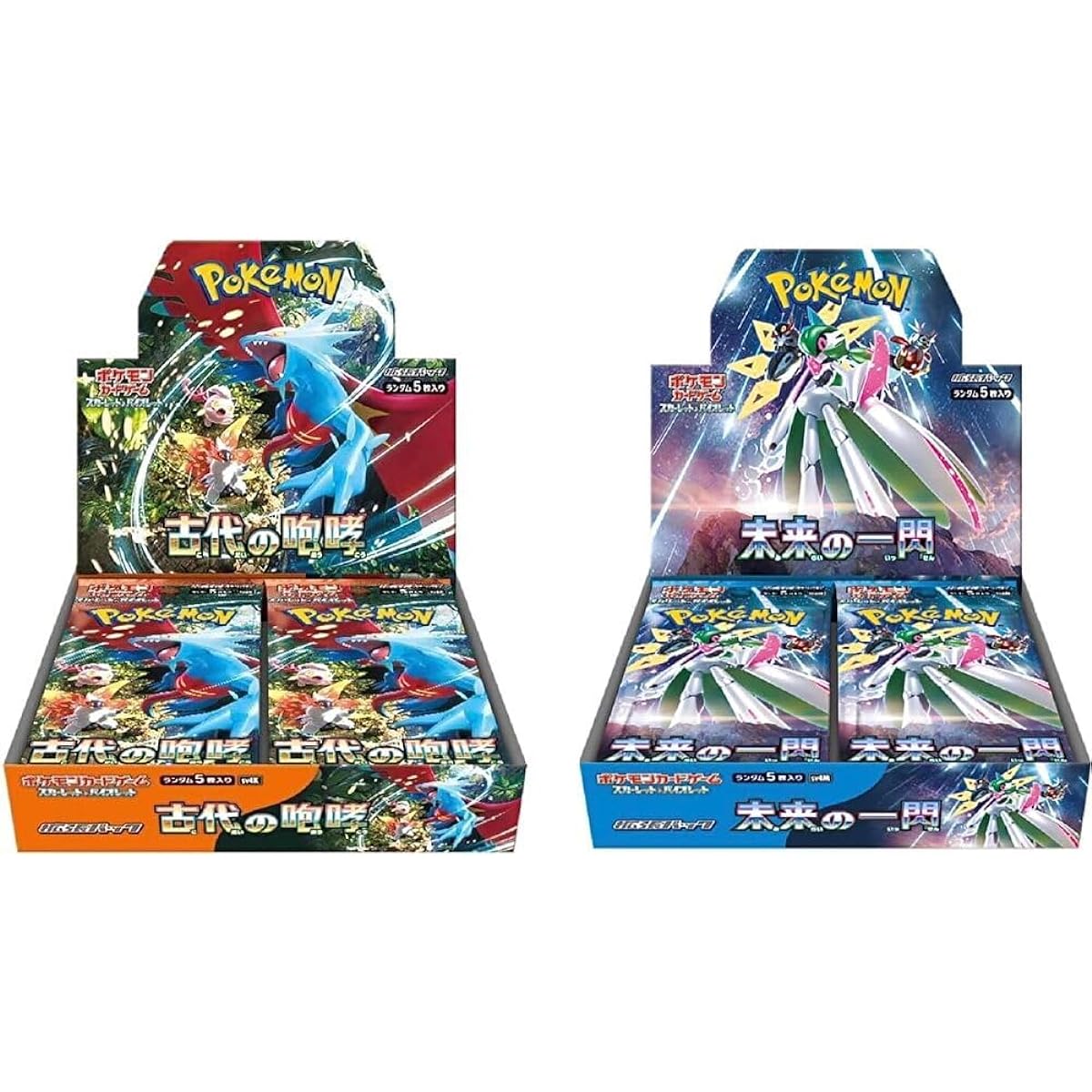 [1 unopened box with shrink wrap] Flash of the Future: Roar of the Ancients BOX Pokemon Card Game Scarlet & Violet Expansion Pack