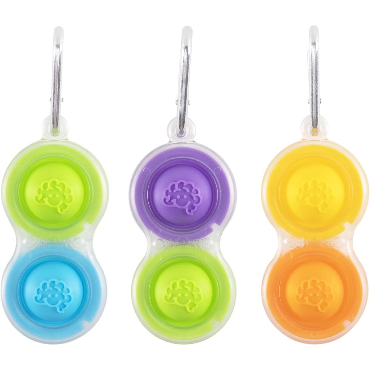 Fat Brain Toys Simpl Dimpl - Clear 3 Pack - Simpl Dimpl Clear 3 Pack Mind & Body Ages 3-12