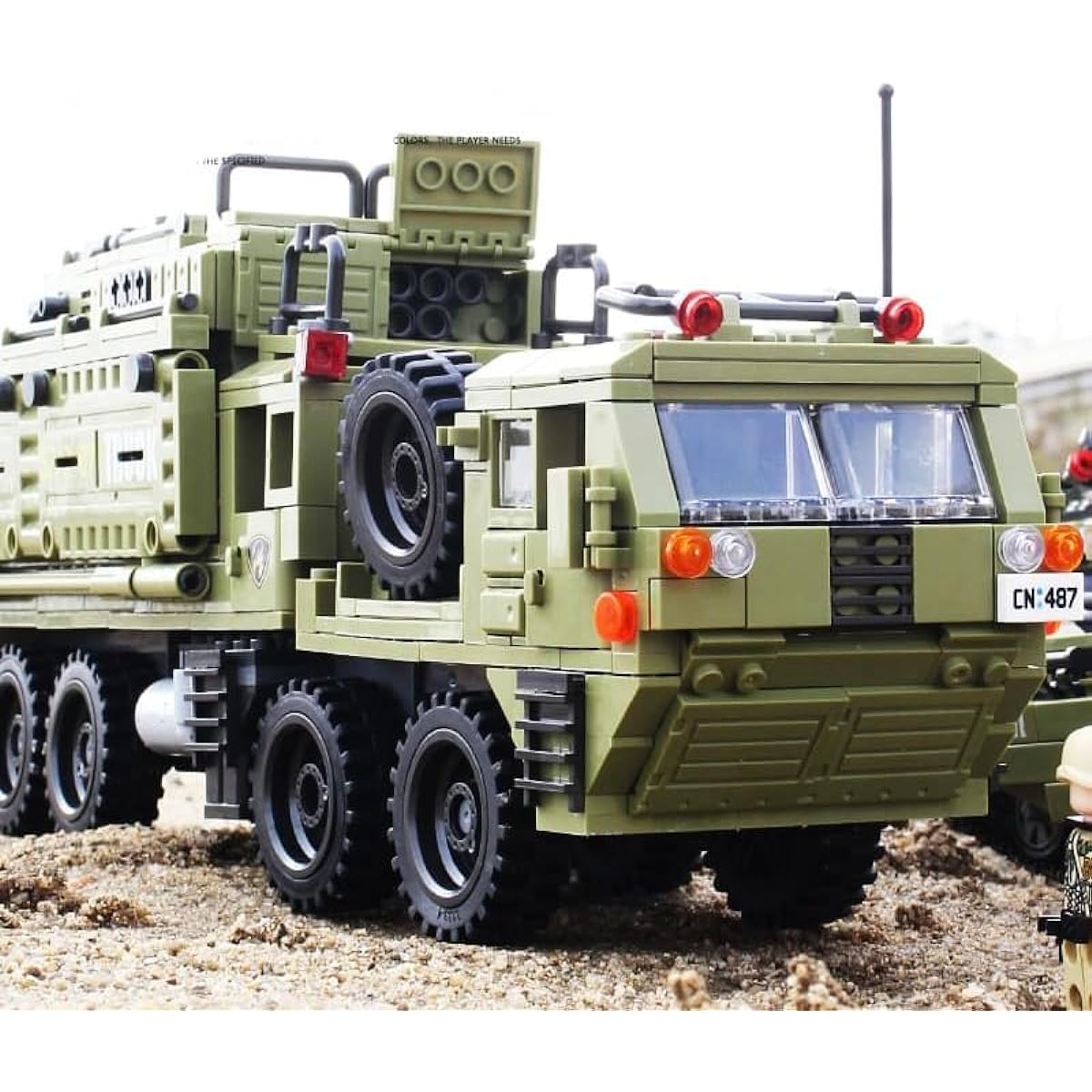 General Jim's WW2 Military Scorpio Truck Heavy Missile Truck Vehicle World War II History and Brick Building Enthusiasts Including Teens and Adults