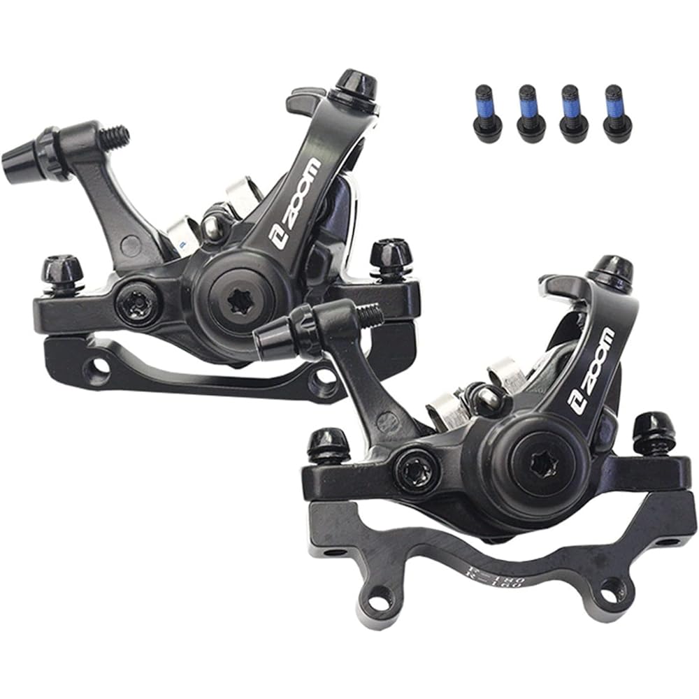 GZOSC ZOOM bicycle disc brake caliper pulling mechanical mountain road MTB bike mechanical caliper disc brake cycling component parts replacement accessory aluminum alloy front and rear set