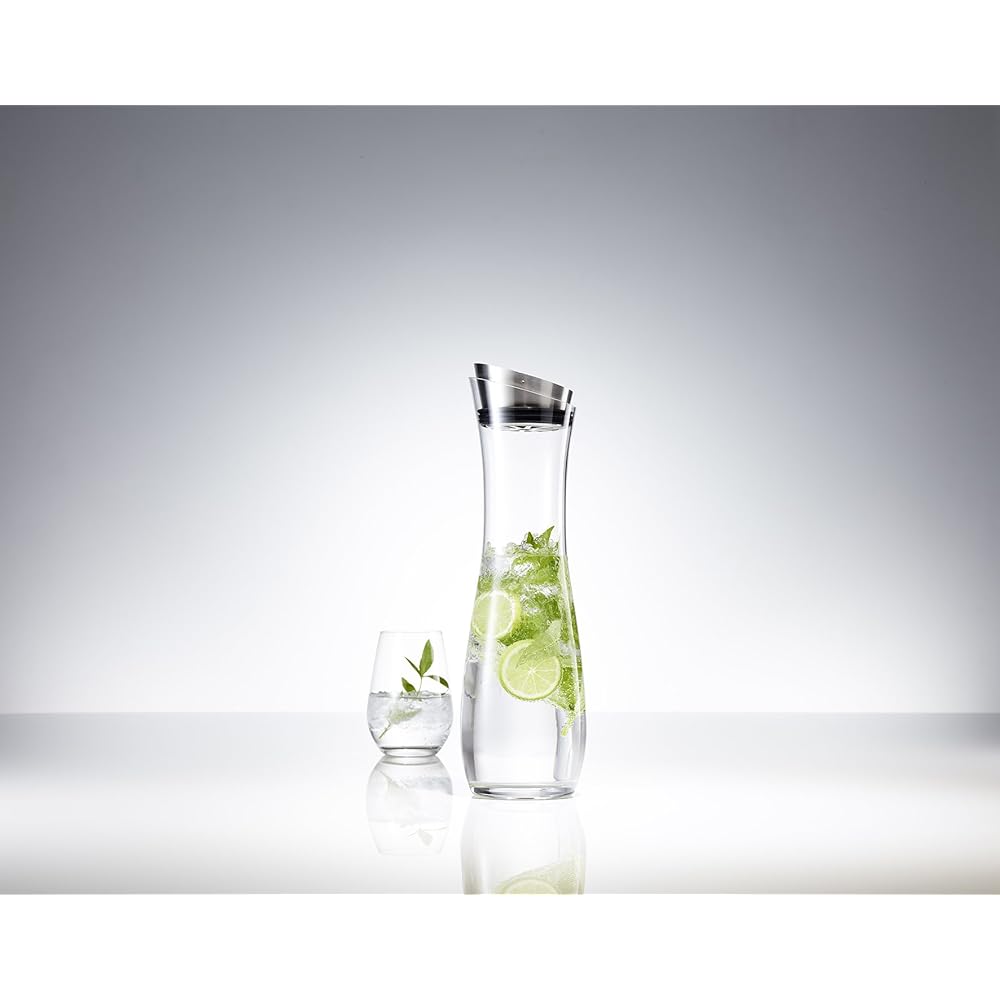 Schott Zwiesel Decanter Clear 1000ml FRESCA Carafe with Stainless Steel Lid 118688