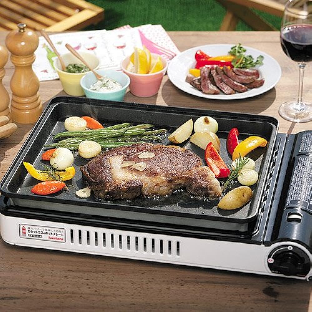 Iwatani Iwatani [Can also be used as a cassette stove] Cassette gas hot plate Yakijou-san α (Alpha) CB-GHP-A