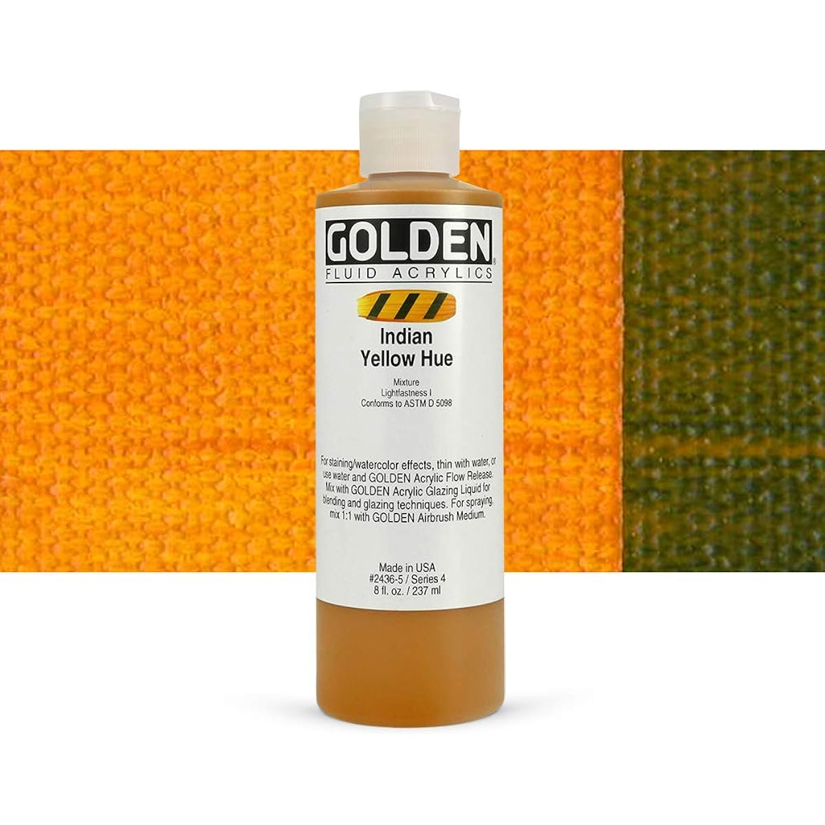 Golden Fluid Historical Acrylics - Indian Yellow Hue - 8 oz Bottle