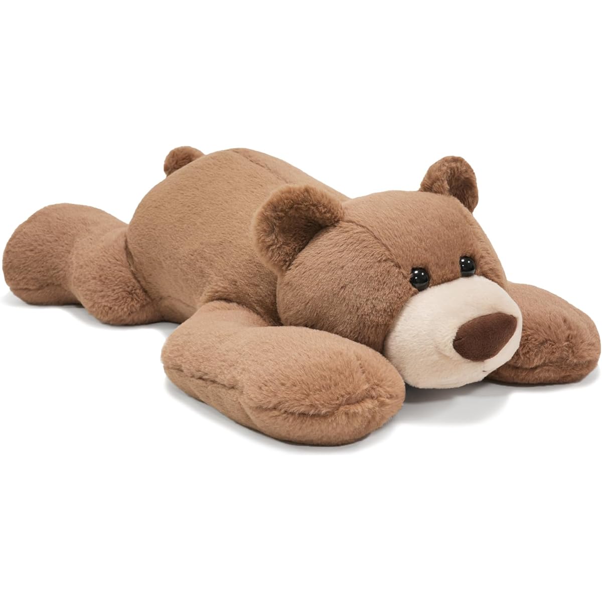 ERXKVS Brown Bear Weighted Plush Toy 19.6 Inch 2 Pounds Stuffed Bear Pillow Birthday Gift for Kids (Brown S)
