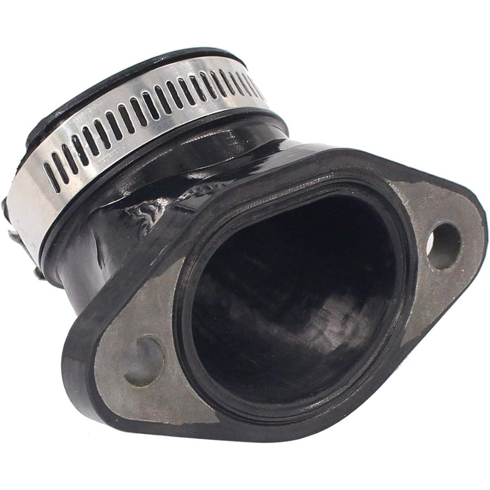 MOTOKU Carburetor Rubber Intake Manifold Boot Carb Holder with Clamp for Polaris Sportsman 335 400 450 500 ATV