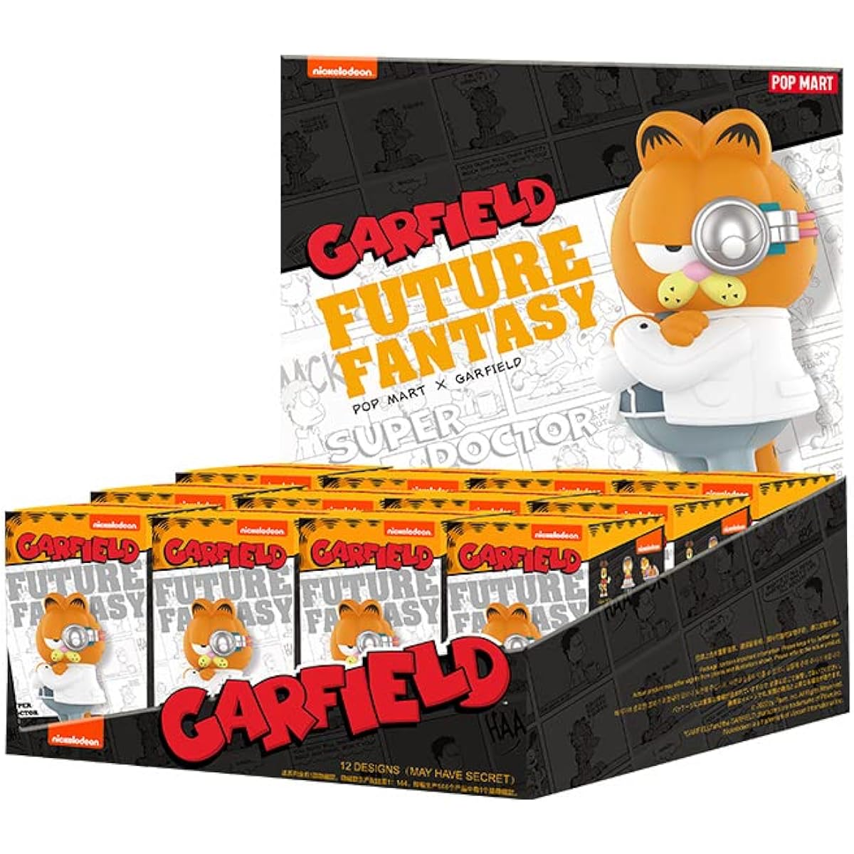 POP MART GARFIELD FUTURE FANTASY Series PVC&ABS Trading Figures Box of 12 6941448660811
