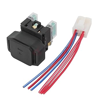 Motorcycle Starter Relay Yamaha Kodiak 450 YFM450 2003 2004 2005 2006 Grizzly 400 YFM400 2007 2008 ATV Motorcycle Starter Solenoid Relay & Amplifier Plug