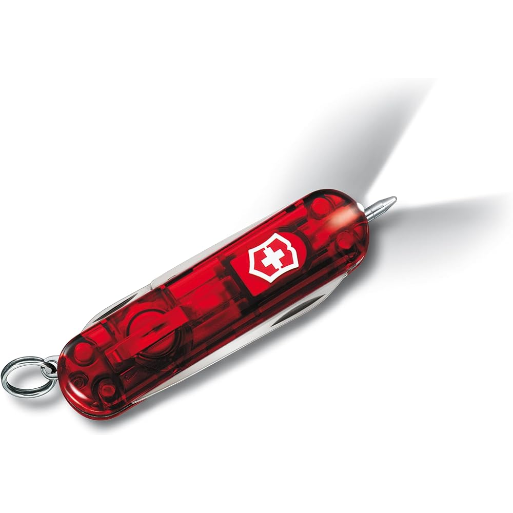 VICTORINOX Signature Light Knife Disaster Prevention Goods Ballpoint Pen with LED Light Swiss Made Multi-Tool with 7 Functions [Domestic Genuine Product]