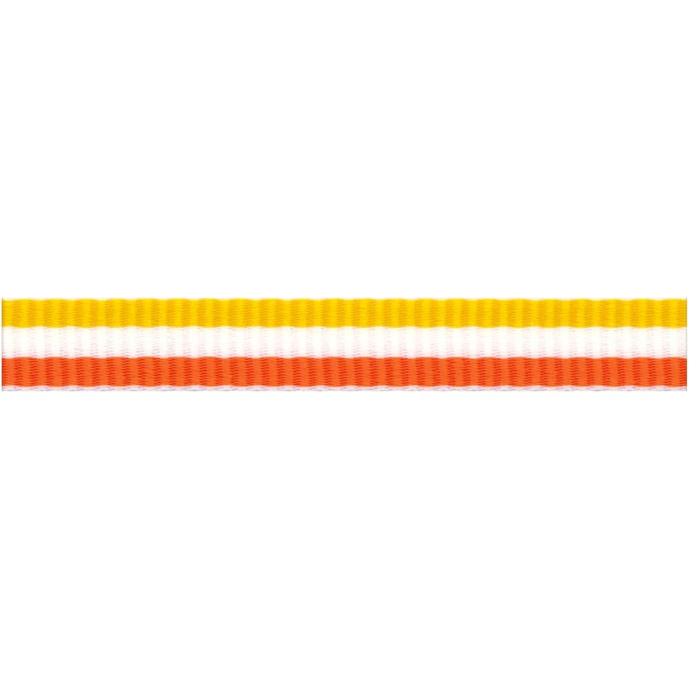 S.I.C. SIC-1000 Striped Grosgrain Ribbon 24mm C/#25 Cream x White x Gray 1 roll (30m)