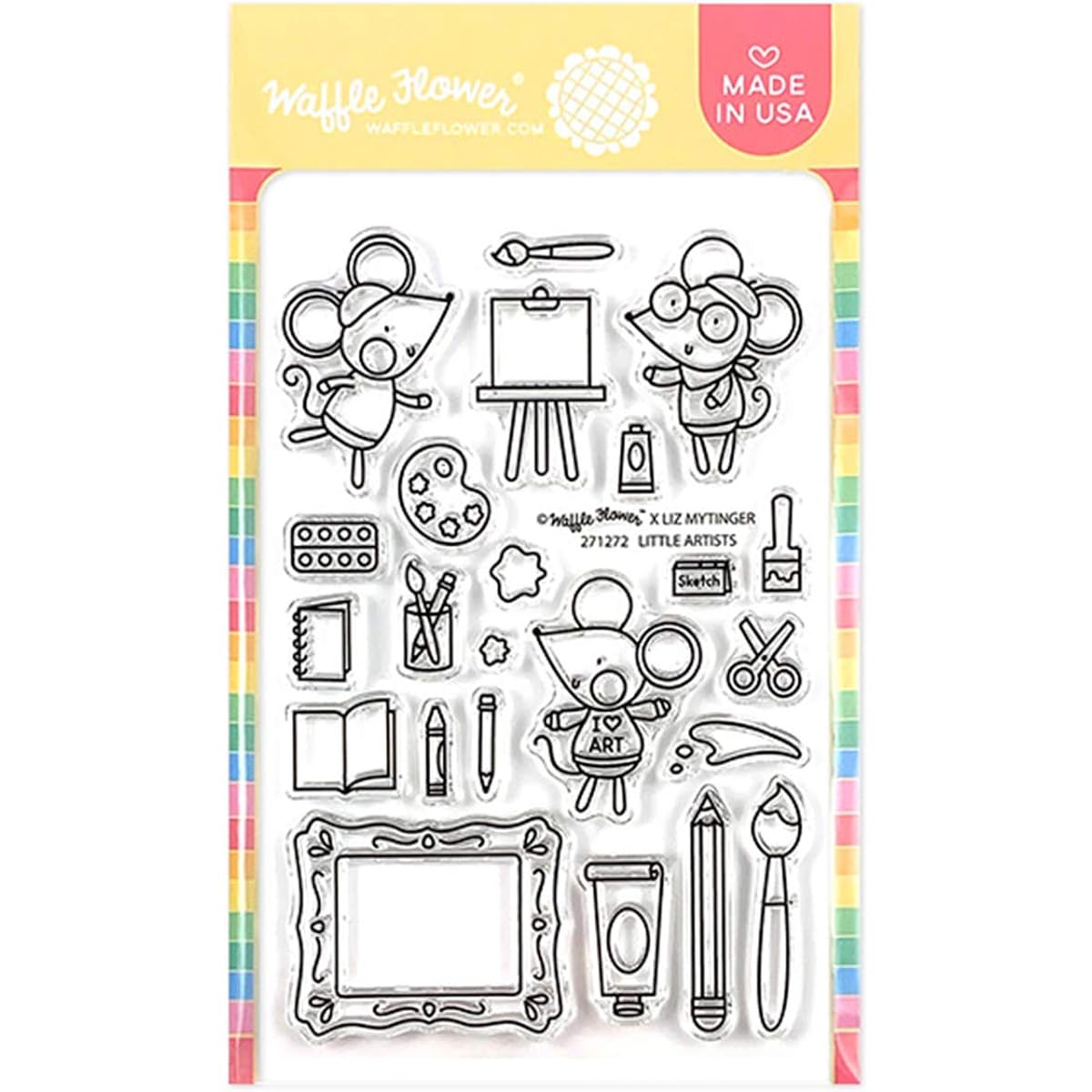Waffle Flower Crafts Clear Stamps 4"X6"-Little Artists