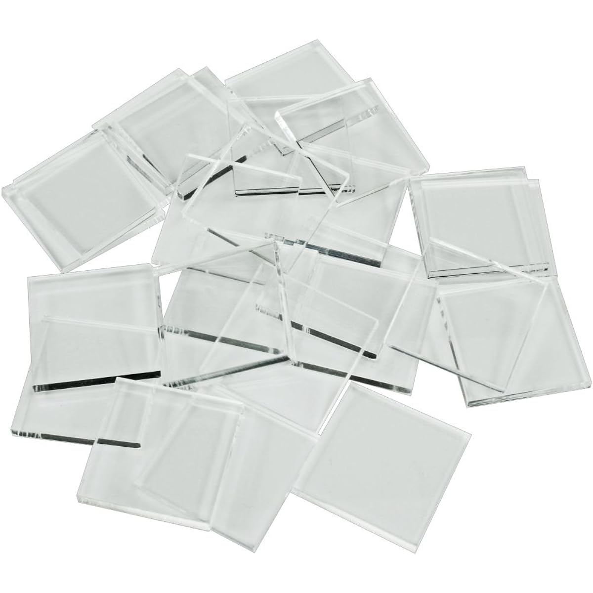 3mm Clear Miniature Bases, Square 25mm (25)