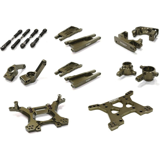RC Model CNC Machined Stage 1 Suspension Kit Designed for Traxxas 1/10 Slash 4X4 LCG