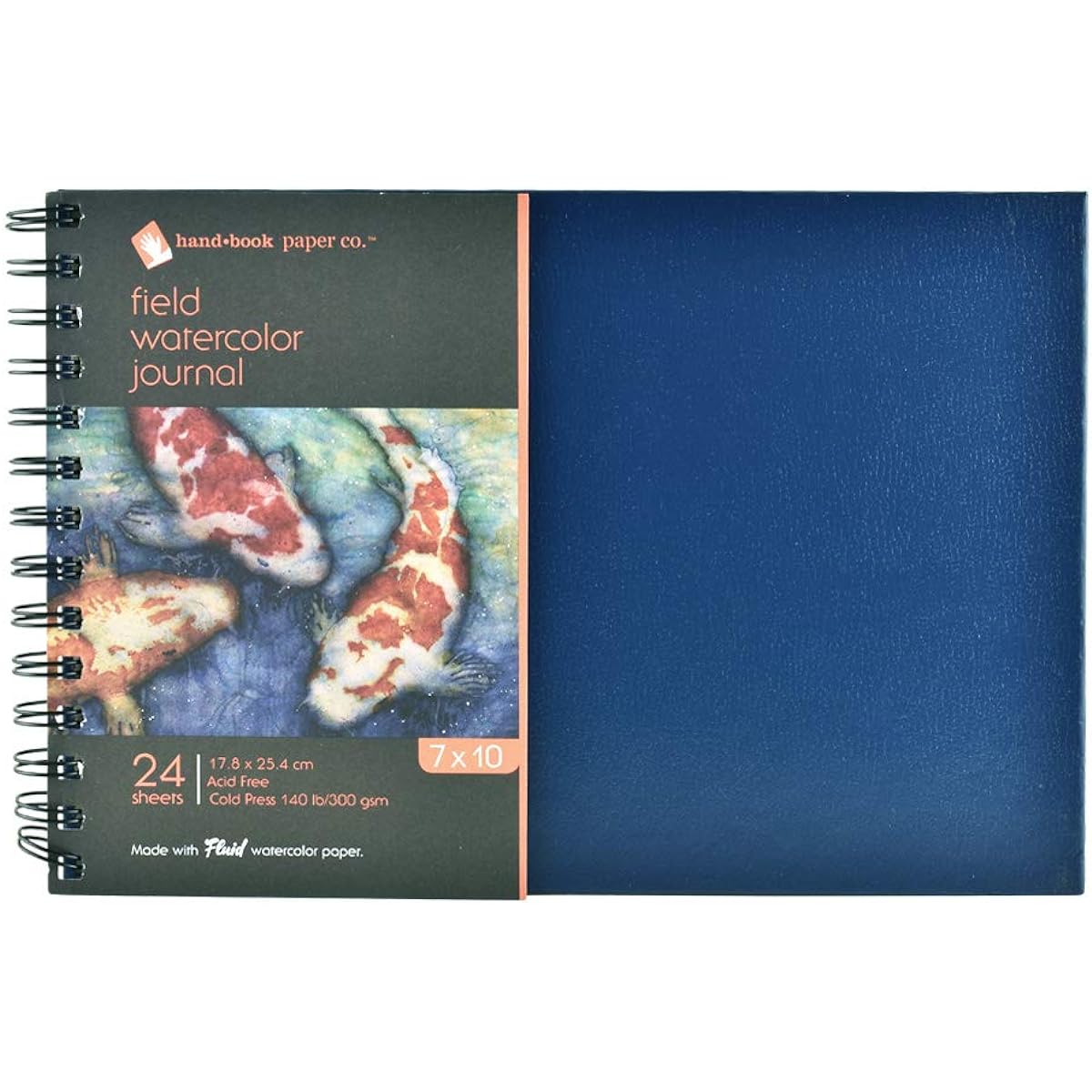 Global Art Materials Field Watercolor Artist Journal Hand Book, 7 by 10-Inch by Global Art Materials
