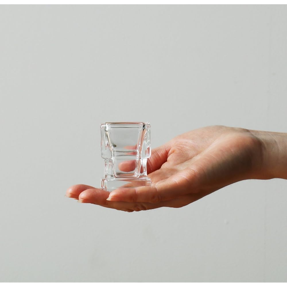 Adelia toothpick holder, clear, maximum 4 x height 5.5cm, toothpick holder, set of 6, made in Japan F-70075