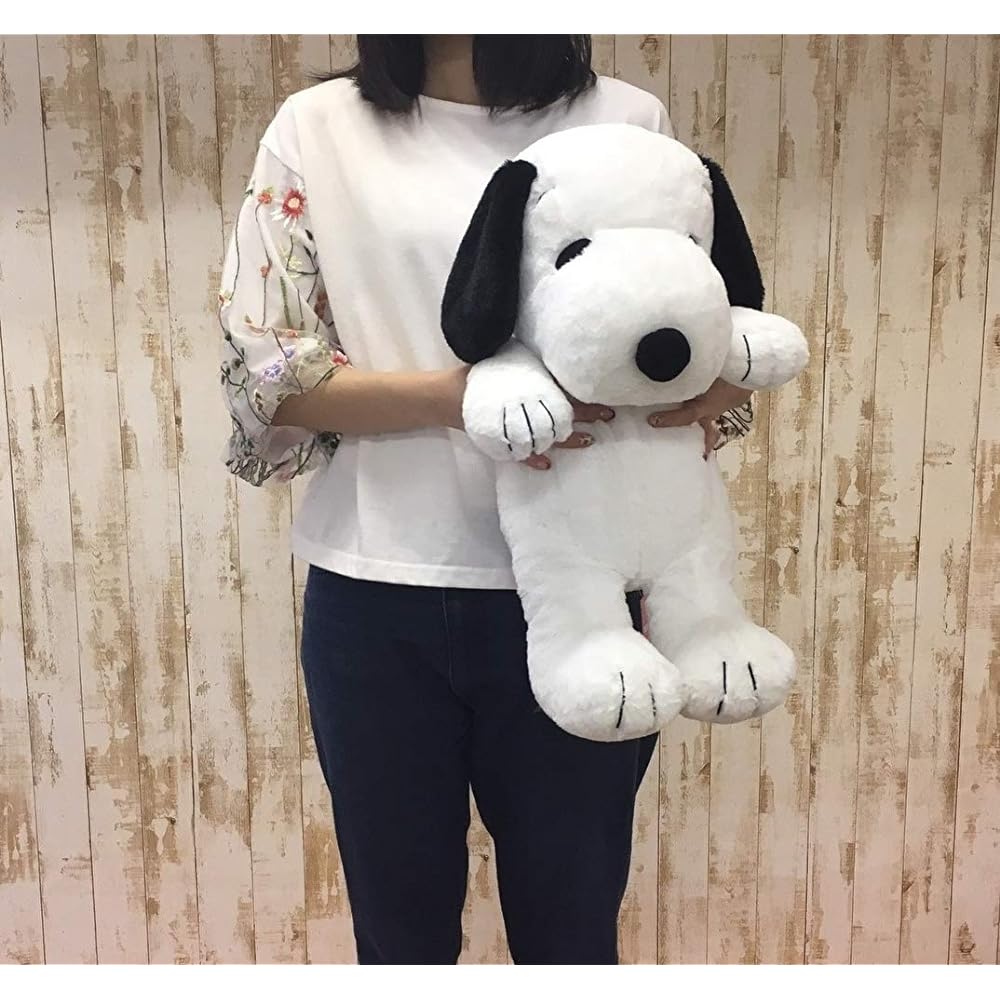 Nakajima Corporation PEANUTS SNOOPY Peanuts Hug Hug Plush Toy L Size Snoopy Black 077400-15