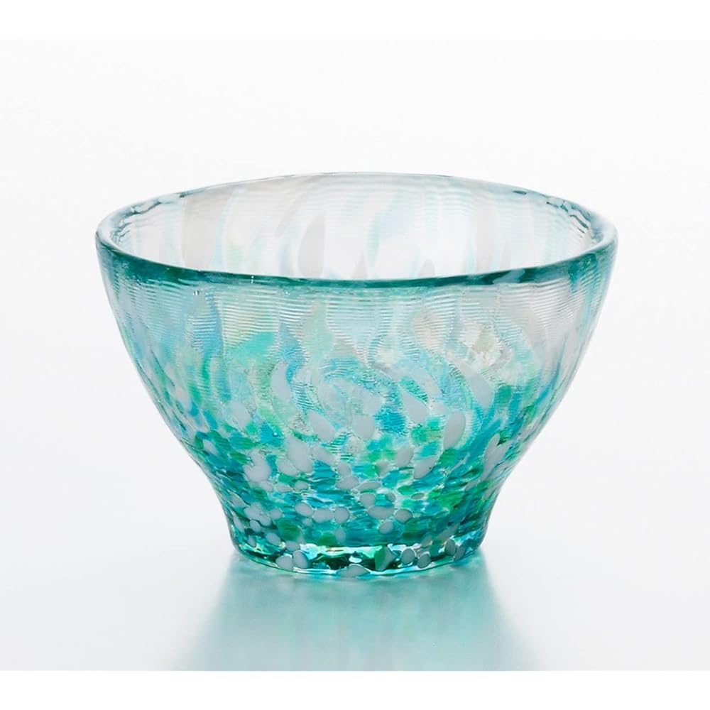 ADERIA Tsugaru Vidro Mizubasho Sake Cup Set Tokkuri Ochoco Made in Japan Chilled Sake Cup Tokkuri Glass Sake Glass Stylish Glass Cooling Container Container Sake Bottle Sake Utensils Sake Holder Commercial Present Gift Celebration Wedding Birthday Sixtie