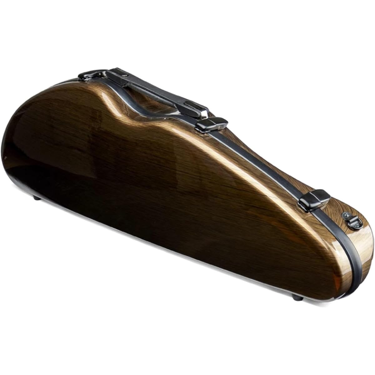 Violin Case, 4/4 Full Size Violin Hard Case with Hygrometer, Professional Portable Lightweight Violin Case Backpack, Violin Backpack for Violinists, Triangle Shape Carrying Bag with Adjustable Shoulder Strap, Gold