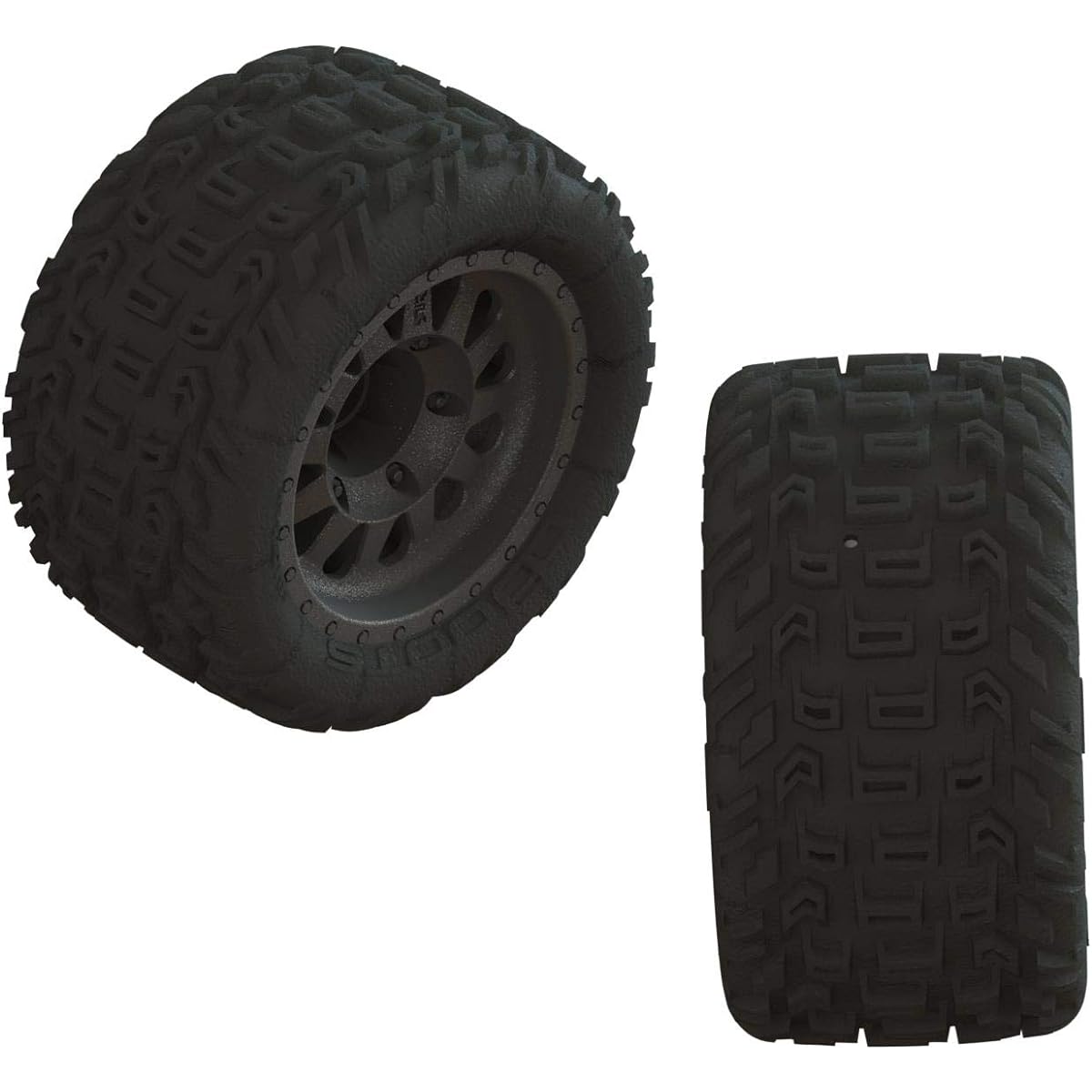 ARRMA ARA550091 1/10 dBoots Katar MT Pre-Mounted Tires 14mm Hex (2)