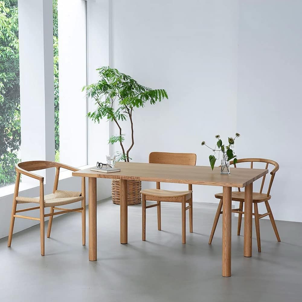 MUJI Wooden Table Legs for Height 72cm Oak Wood 82586176 Set of 4