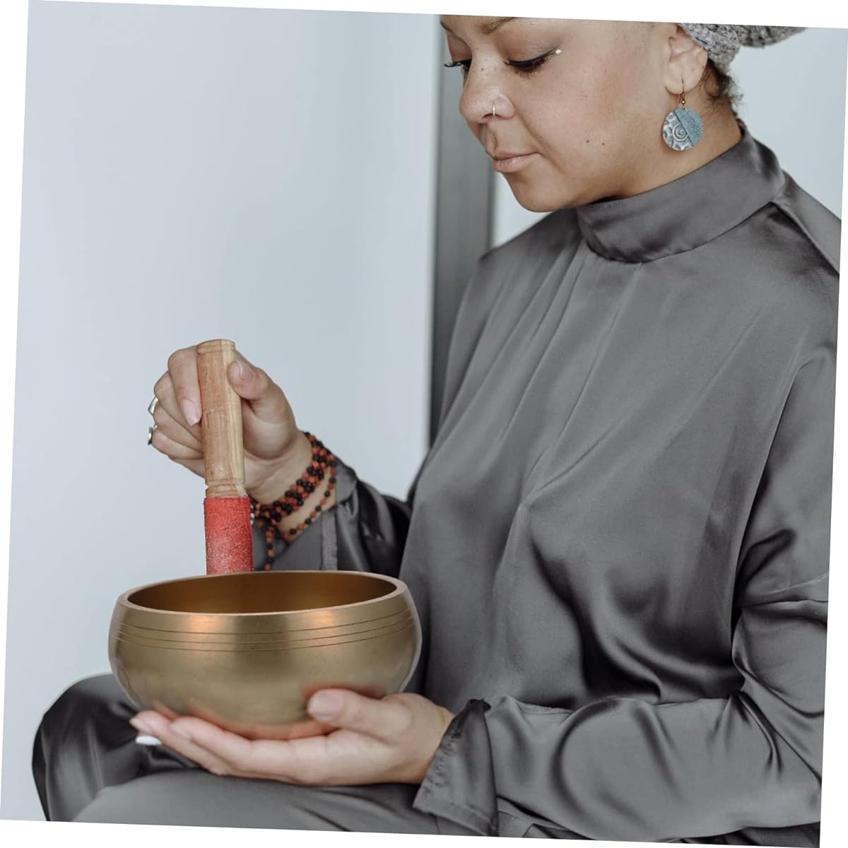 VICASKY 5 Piece Buddhist Music Bowl Kitchen Gare Yoga Nosomi Yoga Relex Gare Kitch Sauna Yogi Antique Tingsha Bowl Chakra Healing Bowl
