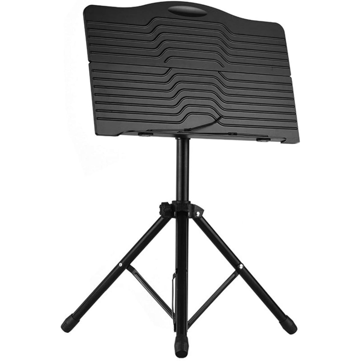 Music stand, music stand, folding portable music stand shelf, adjustable metal tripod, lightweight