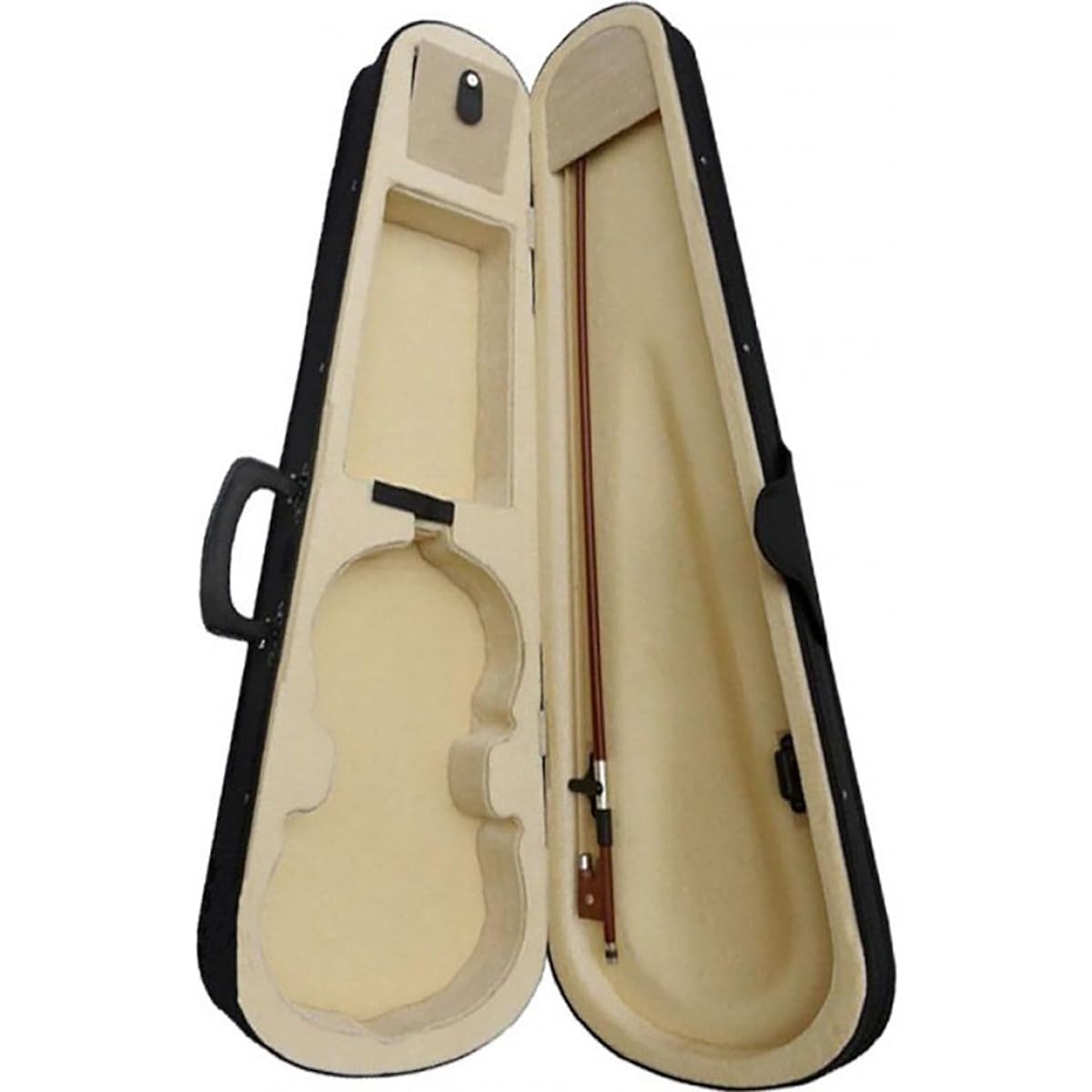 Lightweight Violin Case, Triangle Violin Case, Shoulder Violin, Musical Instrument Backpack, Violin Storage Case (Color: Black, Size: 1/4)