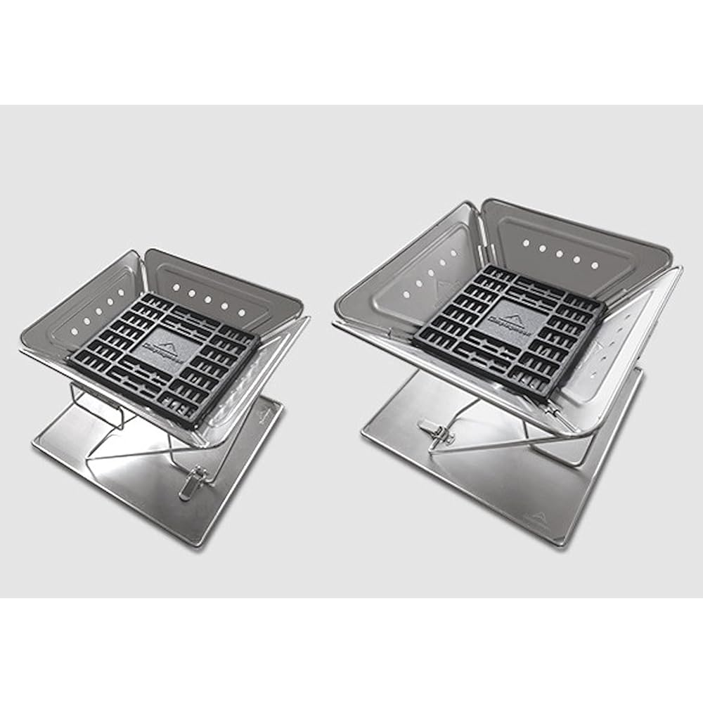 Camping Moon (CAMPING MOON) Bonfire stand Charcoal bed Cast iron Rostle (T-250 (25x25cm))