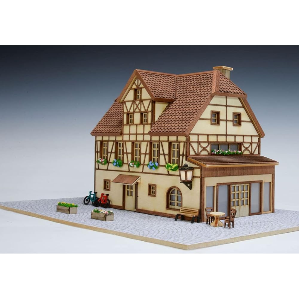 Woody Joe 1/87 European Cityscape Series Germany Wooden Model Assembly Kit
