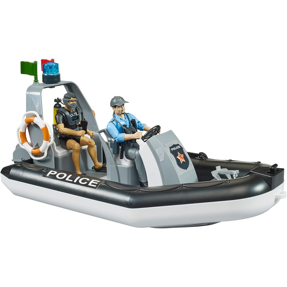 bruder police boat (with 2 figures) BR62733