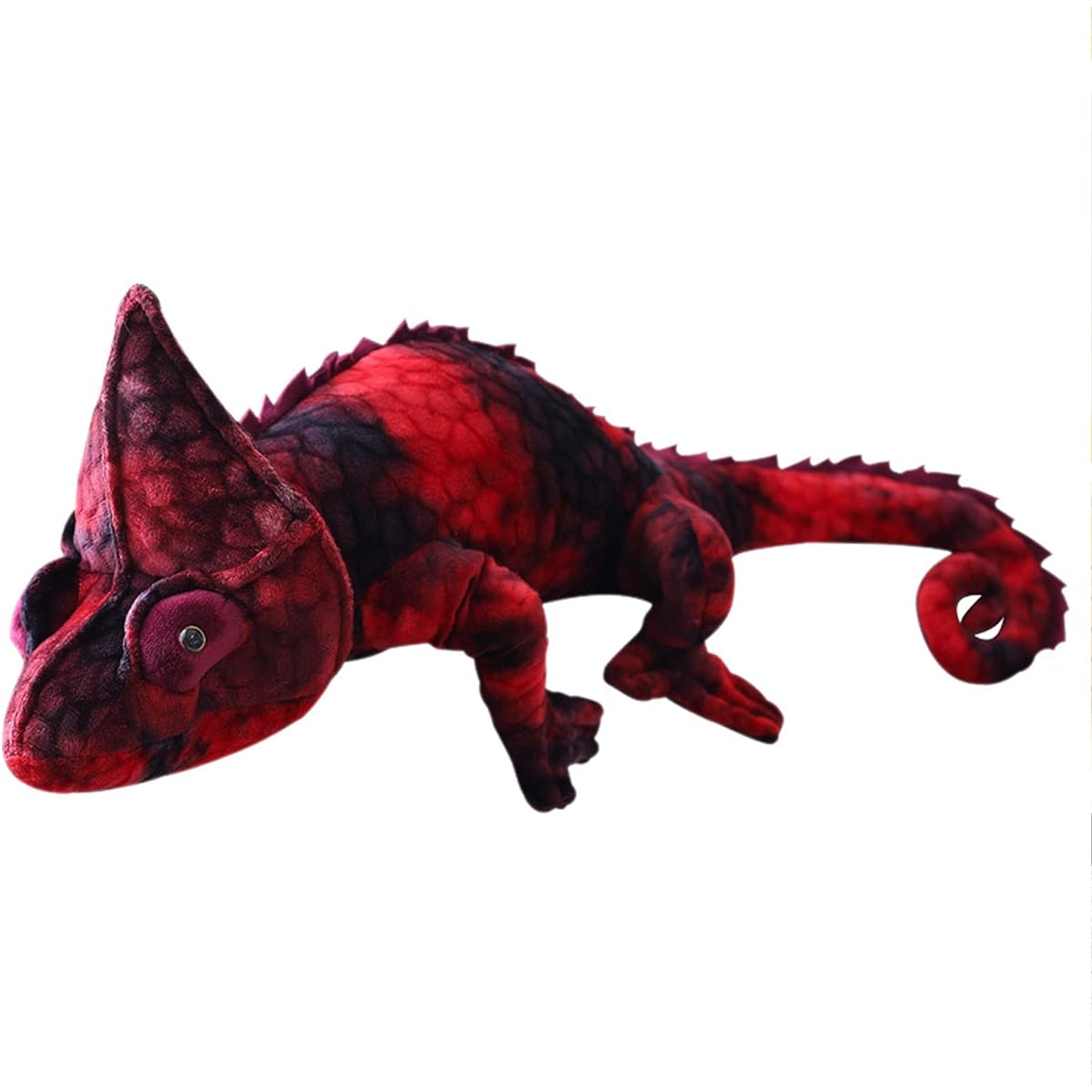 Little Heart Chameleon Stuffed Animal Super Soft Cute Realistic Chameleon Lizard Plush Toy Doll Funny Decor Fun Kids Gift Plush Pillow for All Occasions and Ages (Red)