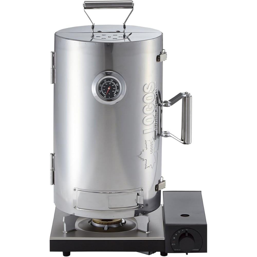 LOGOS Smoker LOGOS Forest Smoke Tower Smoker Cylindrical Type 180 Degree Open/Close Type No Heat Source Required