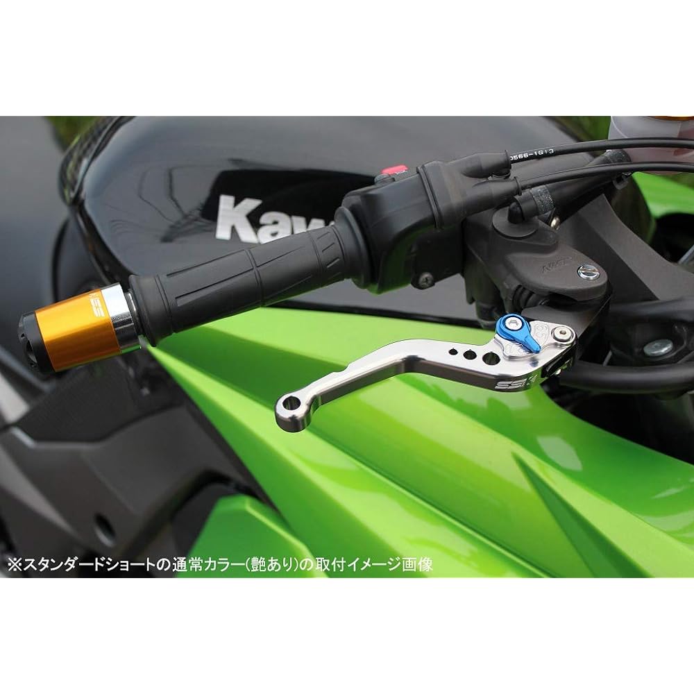SSK Adjust Lever Standard Short Lever Color: Matte Titanium Adjuster Color: Matte Gold NINJA1000 2017-2018 Z1000 2017-2018 Z1000R 2017-2018 Z900RS LVCM028TM-GD