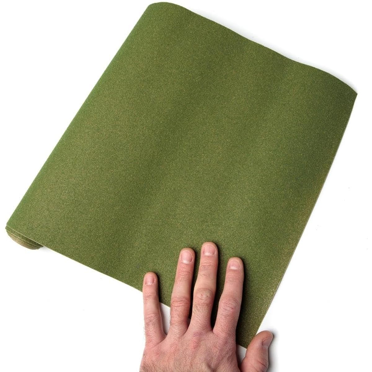 Artificial Moss Green Grass Mat for Dollhouse Lawn Railroad Train Scenery Scenery Model Diorama 12" x 50"