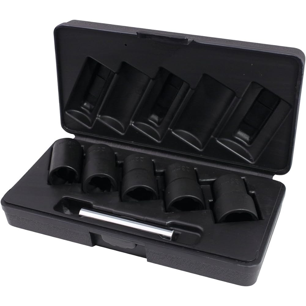 KS TOOLS Spiral profile impact socket set 6 pcs 1/2" 19-25mm 913.1240