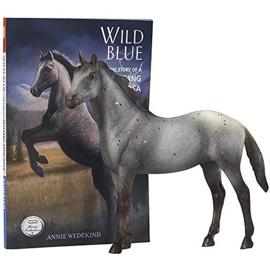 Breyer Classics Wild Blue Book and Toy Horse Set (1:12 Scale)