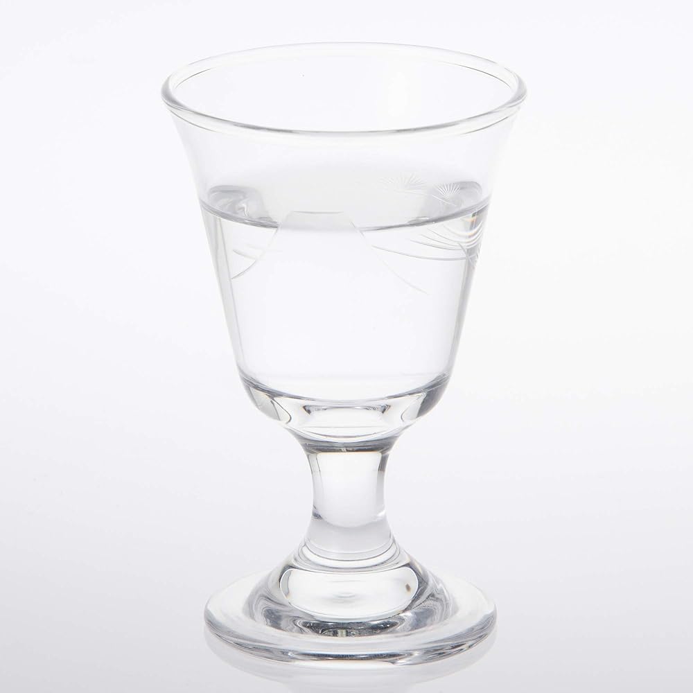 Toyo Sasaki Glass Cold Sake Glass 65ml Kiriko Cup Pine and Fuji Kiriko Made in Japan 39829-79 6 pieces